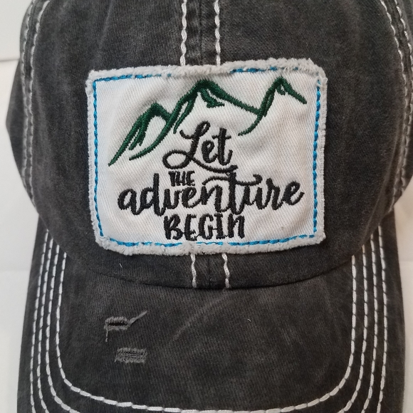 Hat Let The Adventure Begin Baseball Cap Novelty - Picture 3 of 7